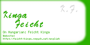kinga feicht business card